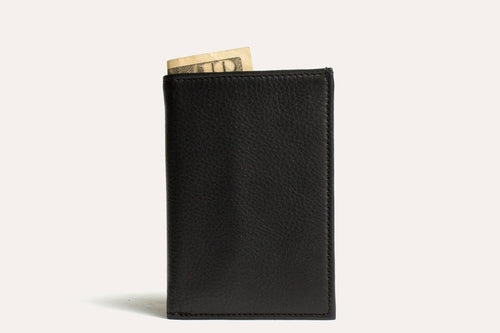 Men's Leather Trifold Wallet – Full Grain Cowhide, 9 Card Slots