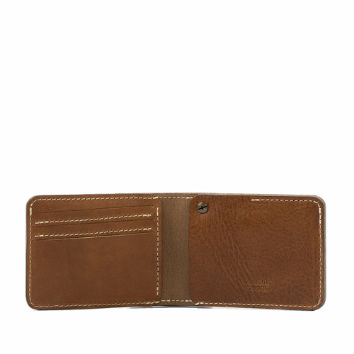 Handcrafted Leather AirTag Billfold Wallet – Fits US Dollar Bills, 7 Cards
