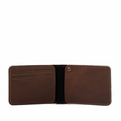 Handcrafted Leather AirTag Billfold Wallet – Fits US Dollar Bills, 7 Cards