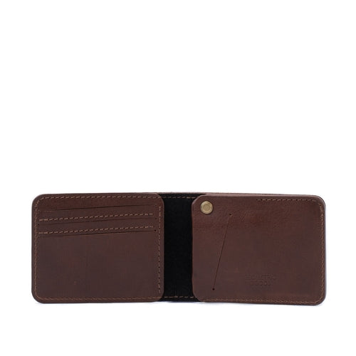 Handcrafted Leather AirTag Billfold Wallet – Fits US Dollar Bills, 7 Cards
