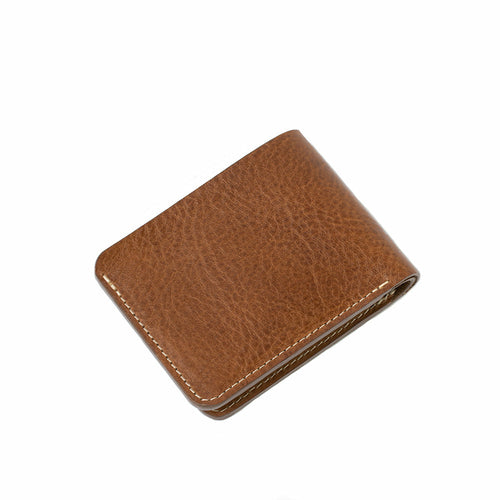 Handcrafted Leather AirTag Billfold Wallet – Fits US Dollar Bills, 7 Cards