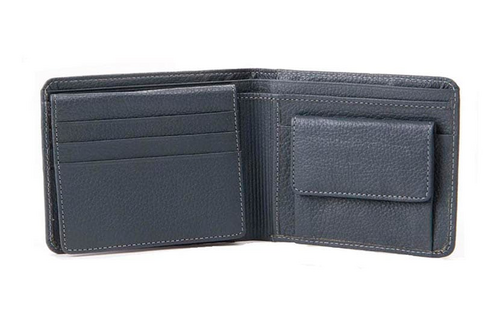 Grey Leather Wallet