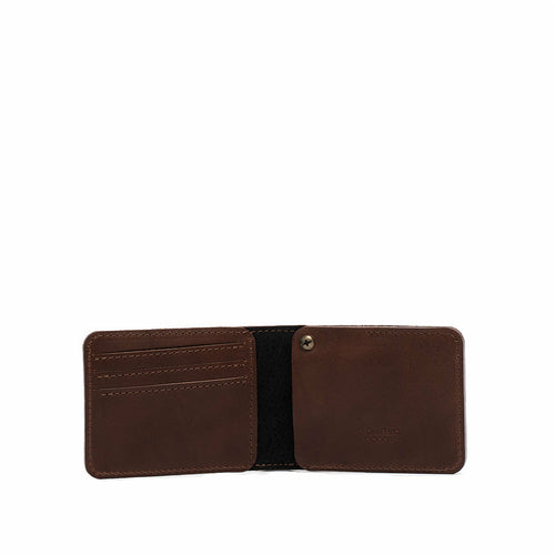 Handcrafted Leather AirTag Billfold Wallet – Fits US Dollar Bills, 7 Cards